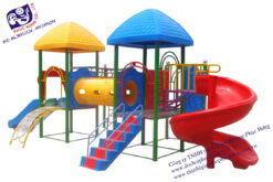 BỘ NHÀ VUI CHƠI VẬN ĐỘNG 3 KHỐI CẦU TRƯỢT XOẮN-PH149