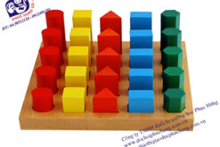 BẬC THANG 5 HÌNH HỌC (CÙNG HÌNH DẠNG CÙNG MẦU SẮC)-MS112