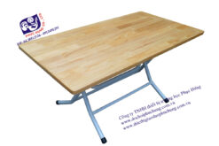 BÀN GỖ THÔNG CHÂN SẮT-BG36