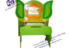BỘ BÀN GHẾ VI TÍNH KISDMARTHÌNH HOA LÁ-BG02A