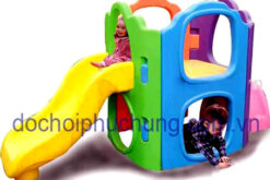 BỘ NHÀ LEO TRÈO 1 KHỐI ĐA NĂNG MÁNG TRƯỢT CONG-L504