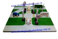 Bộ sa bàn đèn tín hiệu giao thông trong nhà