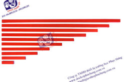 Các thanh dài mầu đỏ