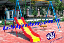 XÍCH ĐU CHỮ A CÓ THANG LEO VÀ CẦU TRƯỢT ĐƠN-PH605
