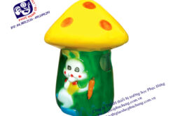 THÙNG RÁC HÌNH NẤM-PTR07