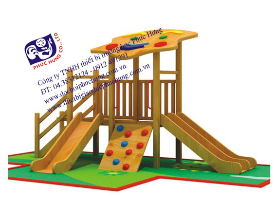 Nhà chơi liên hoàn cầu trượt - PHYQ1-17701 Nhà chơi liên hoàn cầu trượt