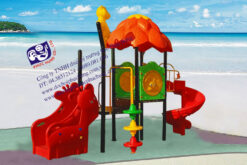 Bộ liên hoàn mái lá cầu trượt xoắn